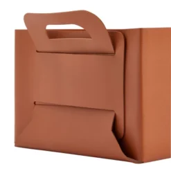 Juvale 2 Pack Faux Leather Foldable Storage Bins With Handles, Collapsible Baskets For Home Organization, Brown, 10 X 6.5 In -Rubbermaid Shop GUEST 68049816 4858 4b16 ac5c e605117b472a