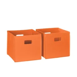 RiverRidge Home RiverRidge Kids' 2pc Fabric Collapsible Storage Cube Organizers With Handles For Playroom Organization -Rubbermaid Shop GUEST 68826c68 a300 41d0 8a3c 5d9c9d05992b
