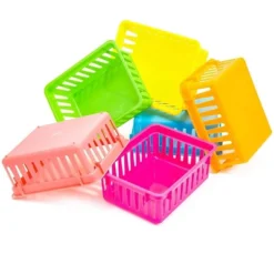 Bright Creations 12-Pack Small Plastic Classroom Storage Bins For Organization, Baskets For Kids', 6 Colors, 6.2 X 4.8 X 2.4 Inches -Rubbermaid Shop GUEST 6cfbbe24 c328 4374 96bd dc76bf7d5ca3