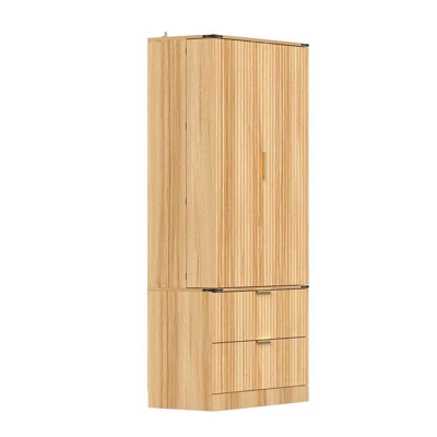 FUFU&GAGA Large-Capacity Pantry Cabinet,Food Storage Pantry With Drawers,Farmhouse Kitchen Hutch,Adjustable Shelves,Cupboard For Kitchen Organization 7 FUFU&GAGA Large-Capacity Pantry Cabinet,Food Storage Pantry With Drawers,Farmhouse Kitchen Hutch,Adjustable Shelves,Cupboard For Kitchen Organization - Image 7