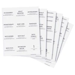 Talented Kitchen 174 Piece Minimalist Bathroom Labels For Beauty And Makeup Label Stickers For Organization Storage System (Water Resistant) -Rubbermaid Shop GUEST 6f050e2e a3d1 4b60 8b35 a90062771e2f