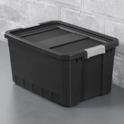 Sterilite Storage System Solution With 19 Gallon Heavy Duty Stackable Storage Box Container Totes With Grey Latching Lid For Home Organization -Rubbermaid Shop GUEST 7288a6af f152 4bda 8a29 4f7215d00dfe