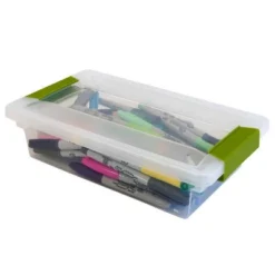 Sterilite Large Clip (12 Pack) & Small Clip (6 Pack) Clear Plastic Storage Organizer Tote Container Bin Box For Home Office Organization And Storage -Rubbermaid Shop GUEST 76fd53d3 3568 4a07 aea6 4cfcd87af71b