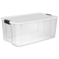 Sterilite Storage System Solution With 116 Quart Clear Stackable Storage Box Organization Containers With White Latching Lid -Rubbermaid Shop GUEST 7cf4351f 4426 4a9a a0f4 b63aaeb97972