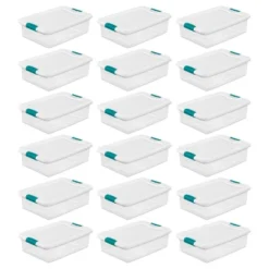 Sterilite Multipurpose Plastic Stackable Storage Box Container With Latching Lid For Home Or Office Organization -Rubbermaid Shop GUEST 7fee0f60 9081 4823 b00d 9985de5c39b1