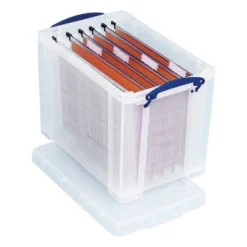 Really Useful Box 19 Liter Plastic Stackable Storage Container With Snap Lid & Built-In Clip Lock Handles For Home Or Office Organization, Clear -Rubbermaid Shop GUEST 80ca4078 db8f 457b 9f78 d8987fdabf7d