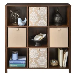 ClosetMaid Wooden Adjustable 9 Cube Organizer Bedroom Storage Cubicle Shelf Bookcase For Home Organization, Dark Chestnut -Rubbermaid Shop GUEST 823c1454 b47d 4a11 a7f3 3be59a47d2f6