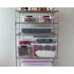 Rubbermaid Cleverstore Home/Office Organization 71 Quart Latching Plastic Storage Tote Container Box Bin With Lid, Clear (8 Pack) -Rubbermaid Shop GUEST 831ac17e 0c2f 4db1 857c 7cfde2308dc0