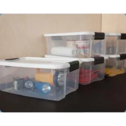 Sterilite 4 Sets Of 116-Quart & 6 Sets Of 18-Quart Heavy-Duty Stackable Clear Latch Lid Storage Container Tote For Home Organization -Rubbermaid Shop GUEST 857f54ec aec4 493e a4a0 f69caa8463f8