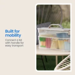 Click In Place 3qt Clear Shallow Slim Plastic Storage Bin With White Latch For Home And Office Organization - Brightroom™ -Rubbermaid Shop GUEST 8c6aa7ea 9b76 4f7a a290 53b2aaea3ccf