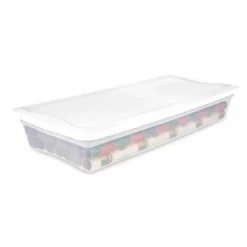 Sterilite 41 Quart Lightweight Plastic Clear Multipurpose Under Bed Storage Box Container Tote With Secure Snapping Lid For Home Organization -Rubbermaid Shop GUEST 8f16f987 c08b 415b a791 c7bad365afb8 1