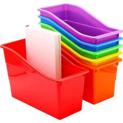 Plastic Storage File Bin, File Organizer, Classroom Organization Storage Basket, Desk With Storage, Desktop Organizer, 6 Pcs Foldable Desk File Folder 6 Plastic Storage File Bin, File Organizer, Classroom Organization Storage Basket, Desk With Storage, Desktop Organizer, 6 Pcs Foldable Desk File Folder - Image 6