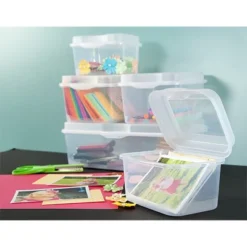 Sterilite Modular Plastic FlipTop Hinged Storage Box Container With Latching Lid For Home, Office, Workspace, And Classroom Organization -Rubbermaid Shop GUEST 94fb474d 65e8 4f9d ad91 404ab28d0e9c