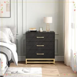 Jojoka Wooden Dresser For Bedroom, Dressers & Chest Of Drawers With 3 Drawer, Wood Nightstand For Storage And Organization -Rubbermaid Shop GUEST 995fd36d 8140 4a0d 9ebb aa87153d58d2