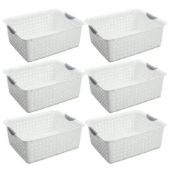 Sterilite Ultra Plastic Durable Storage Bin Tote Baskets With Comfortable Handles For Household And Office Organization -Rubbermaid Shop GUEST 99dc78a7 b25a 4513 a97d 25d252d4bb11