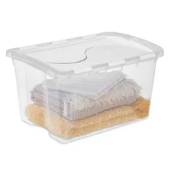 Sterilite 48 Quart Multipurpose Stackable Storage Box Tote Container With Hinged Lid And Handles For Home And Office Organization, Clear (6 Pack) 8 Sterilite 48 Quart Multipurpose Stackable Storage Box Tote Container With Hinged Lid And Handles For Home And Office Organization, Clear (6 Pack) -Rubbermaid Shop GUEST 9a6514fe 35ed 4c44 b554 3bbb88c58694