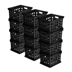 Sterilite Stackable Sturdy Storage Crate Organizer Bins With Handles For File And Document Organization For Homes, Offices, And Work Areas -Rubbermaid Shop GUEST 9a861537 ef1e 4b0a b2b5 ca48b9291a3b