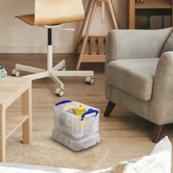 Really Useful Box 3 Liter Plastic Snap Lid Storage Bin For Music Storage, Office And General Home Organization, 12 Pack, Clear -Rubbermaid Shop GUEST a12752fa 287b 4694 9186 a6a148d79af8 1