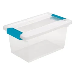 Sterilite Medium Stackable Clear Plastic Storage Tote Container With Clear Latching Lid & Green Clips For Home & Office Organization -Rubbermaid Shop GUEST a1be126d b69f 4e68 9437 20cf45323476