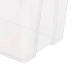 Sterilite 20 Quart Stackable Clear Plastic Storage Tote Container With Clear Gasket Latching Lid For Home And Office Organization, Clear -Rubbermaid Shop GUEST a3d65bfc 45c6 4409 bd0a fb97e5d711ec