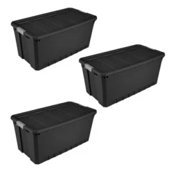 Sterilite Storage System Solution With 50 Gallon Heavy Duty Stackable Storage Box Container Totes With Grey Latching Lid For Home Organization -Rubbermaid Shop GUEST a497e30b 0b6d 419a 9fdc 3d6bd0a47c33