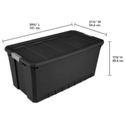 Sterilite Storage System Solution With 50 Gallon Heavy Duty Stackable Storage Box Container Totes With Grey Latching Lid For Home Organization -Rubbermaid Shop GUEST a53c90c5 02f5 439e b7ac 1cfc62e72b46