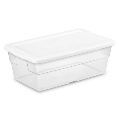 Sterilite 6 Quart Clear Multipurpose Plastic Storage Tote, 12 Pack, & 16 Quart Clear Multipurpose Plastic Storage Tote, 12 Pack For Home Organization 2 Sterilite 6 Quart Clear Multipurpose Plastic Storage Tote, 12 Pack, & 16 Quart Clear Multipurpose Plastic Storage Tote, 12 Pack For Home Organization - Image 2