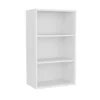 INFURNIC Decorative Wall Shelf Eco 3-Tier Open Storage Cabinet With Ample Shelves For Display And Organization, White, 12"*21"*36"