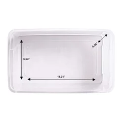 Homz Snaplock 6-Quart Plastic Multipurpose Stackable Storage Container Bins With Blue Latching Lid For Home And Office Organization, Clear (10 Pack) 7 Homz Snaplock 6-Quart Plastic Multipurpose Stackable Storage Container Bins With Blue Latching Lid For Home And Office Organization, Clear (10 Pack) -Rubbermaid Shop GUEST aa7e043d a4f8 4191 a80b 0fc5c0a44b94