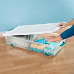 Sterilite 4 Set Of 56-Quart Wheeled Storage Bin & 6 Set Of 18-Quart Plastic Storage Container W/Latching Lid And Clear Base For Home Organization 8 Sterilite 4 Set Of 56-Quart Wheeled Storage Bin & 6 Set Of 18-Quart Plastic Storage Container W/Latching Lid And Clear Base For Home Organization -Rubbermaid Shop GUEST aae1fd82 f5d3 470c b8e8 1896837dcddd