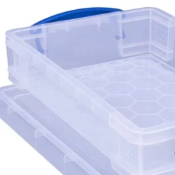 Really Useful Box 4 Liter Plastic Stackable Storage Container W/ Snap Lid & Built-In Clip Lock Handles For Home & Office Organization, Clear (10 Pack) -Rubbermaid Shop GUEST ab881e94 644d 4c3e bd9e 518559242e0f 2