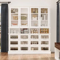 Famapy Multi-Functional Kitchen Cabinet & Pantry,Large - Capacity Food Storage Cabinet With Glass Doors,Easy Organization & Display For Home Kitchen 25 Famapy Multi-Functional Kitchen Cabinet & Pantry,Large - Capacity Food Storage Cabinet With Glass Doors,Easy Organization & Display For Home Kitchen -Rubbermaid Shop GUEST ae11ff9d 84b3 403c b366 e8de5565c440