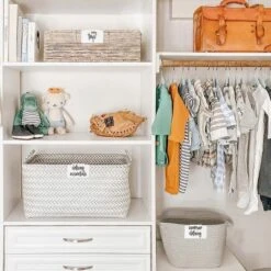 Talented Kitchen 232 Pack Baby & Nursery Storage Organization Labels, Script Label Sticker For Baskets, Containers, Baby Closet Organizers -Rubbermaid Shop GUEST b1471daf aa26 407a 8630 7f78506c9194