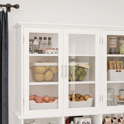 Famapy Multi-Functional Kitchen Cabinet & Pantry,Large - Capacity Food Storage Cabinet With Glass Doors,Easy Organization & Display For Home Kitchen 6 Famapy Multi-Functional Kitchen Cabinet & Pantry,Large - Capacity Food Storage Cabinet With Glass Doors,Easy Organization & Display For Home Kitchen - Image 6