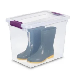 Sterilite ClearView 27 Quart Multipurpose Plastic Stacking Storage Container Tote With Secure Latching Lid For Household Organization, 24 Pack -Rubbermaid Shop GUEST ba089c1c 5aea 420e 9057 21836e39b8c7