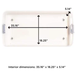 Homz Multipurpose 60 Qt Underbed Secure Latching Clear Plastic Storage Container With Snap-On Lid And Wheels For Home & Office Organization, (2 Pack) -Rubbermaid Shop GUEST be52bedb bbde 49cc 97f6 07789a65430a