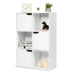 Costway 6 Cube Bookcase Cabinet Wood Bookcase Storage Shelves Room Divider Organization 17 Costway 6 Cube Bookcase Cabinet Wood Bookcase Storage Shelves Room Divider Organization -Rubbermaid Shop GUEST c337c2bd 4ecb 48d9 8874 735f2b0b1457