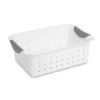 Sterilite Set Of Ultra Plastic Storage Baskets With Handles Including 12 Small, 12 Medium, And 6 Large Containers For Home Organization, 30 Count