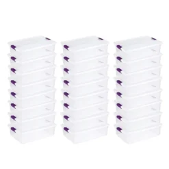 Sterilite 32 Quart Clear View Stacking Storage Tote Container With Latching Lid For Home & Office Organization And Storage Solution -Rubbermaid Shop GUEST c4b171c8 fc9d 45c7 97d5 8daff4543f56