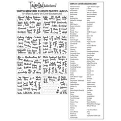 Talented Kitchen 155 Pack Kitchen Pantry Labels For Food Container Organization, Fridge Storage Labels Sticker For Jar And Canisters -Rubbermaid Shop GUEST c97e62ef 189f 42c1 9994 c3c2cd3d9347