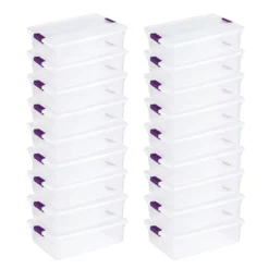 Sterilite 32 Quart Clear View Stacking Storage Tote Container With Latching Lid For Home & Office Organization And Storage Solution -Rubbermaid Shop GUEST cc526e39 05cd 4902 a677 c413400dc5a6