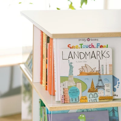 EdQ Rotating Big Book Display–White: 3-Tier Kids Bookshelf For Classroom Storage, Book Organizer With Acrylic Shelves For Homeschool Organization 3 EdQ Rotating Big Book Display–White: 3-Tier Kids Bookshelf For Classroom Storage, Book Organizer With Acrylic Shelves For Homeschool Organization - Image 3