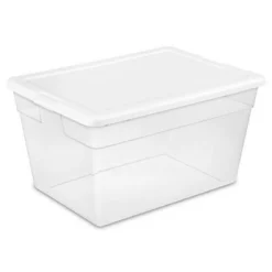 Sterilite Plastic Stacking Storage Container With Latching Lid For Seasonal Decorations And Space Saving Organization -Rubbermaid Shop GUEST de8f5559 b26e 4219 81bd 6ef65788f171