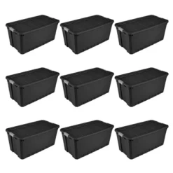 Sterilite Storage System Solution With 50 Gallon Heavy Duty Stackable Storage Box Container Totes With Grey Latching Lid For Home Organization -Rubbermaid Shop GUEST df162a15 1bb9 458e 9723 6df59e39f02a