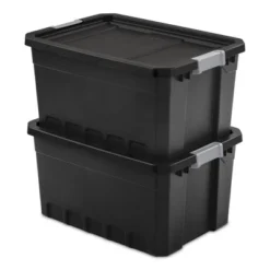 Sterilite Storage System Solution With 19 Gallon Heavy Duty Stackable Storage Box Container Totes With Grey Latching Lid For Home Organization -Rubbermaid Shop GUEST e2b42e15 3584 400a aa2c e4744d4c3750