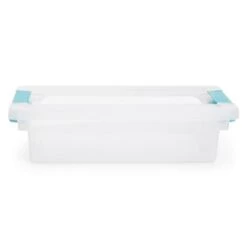 Sterilite Small Clip Box Clear Stacking Storage Tote Container With Latching Lid For Home & Office Organization And Storage Solution -Rubbermaid Shop GUEST e38e416c 8064 43bf 9629 2fe238479eef
