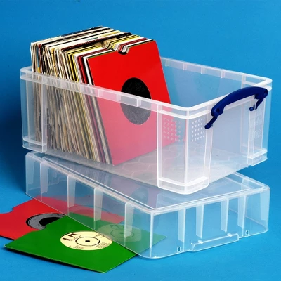 Really Useful Box 9 Liter Stackable Storage Container W/ XL Snap Lid & Built-In Clip Lock Handles For Home Or Office Organization, Clear (12 Pack) 2 Really Useful Box 9 Liter Stackable Storage Container W/ XL Snap Lid & Built-In Clip Lock Handles For Home Or Office Organization, Clear (12 Pack) - Image 2