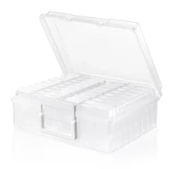 Sorbus Clear Durable Box With 16 Cases (4" X 6") Organizers And Storage Cases - Great For Photo Organization And Craft Storage -Rubbermaid Shop GUEST ee09b3e6 f095 4f0b a151 19dda1d628d1