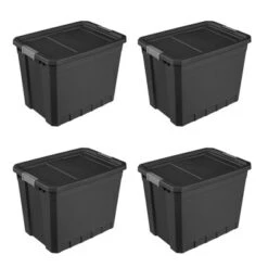 Sterilite Storage System Solution With 27 Gallon Heavy Duty Stackable Storage Box Container Totes With Grey Latching Lid For Home Organization -Rubbermaid Shop GUEST ee51a5e8 ba1e 40f7 b5ed 16397475f18f