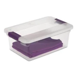 Sterilite 66 Quart Clear Latch Lid Storage Container Tote, 12 Pack, And 15 Quart Clear Latch Lid Storage Container Tote, 12 Pack For Home Organization -Rubbermaid Shop GUEST eef132eb 9dad 4587 9899 62fd957b5155